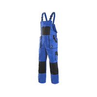 Pánské montérkové kalhoty LUX MARTIN s náprsenkou zimní - modré